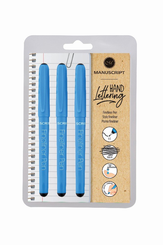 Fineliner Triple Pack - Black - Fineliners, Penne, Penne, kridt & tusch