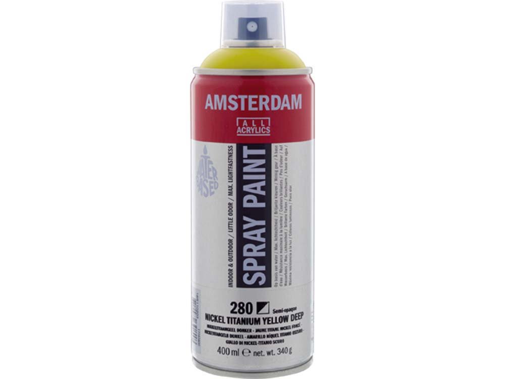 Amsterdam Spray 400 ml - Nikkel Titanium Yellow Deep - Spraydåser, Spraymaling, Hobbyfarve