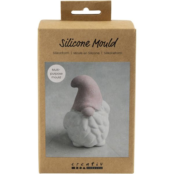 Silikonform Julenissen 10 cm Matt Transparent - 1 stk. Silikonform Julenissen 10 cm Matt Transparent - 1 stk.