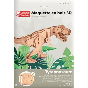 3D-pussel i trä - Tyrannosaurus, 49 delar 3D-pussel i trä - Tyrannosaurus, 49 delar