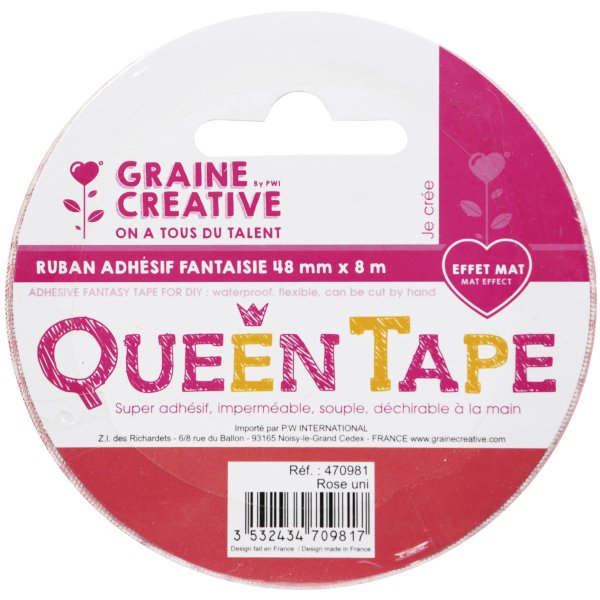 Queen tejp rosa 48 mm x 8 m Queen tejp rosa 48 mm x 8 m