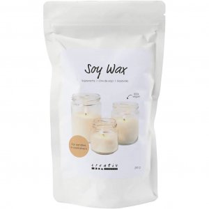 Sojavax Flingor f�r Ljus i Beh�llare Cream 250 g