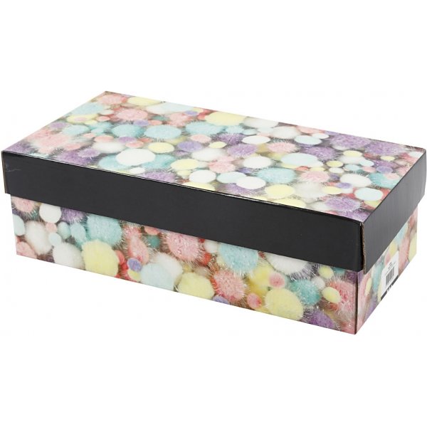 Pompoms - pastellfärger - glitter - 400 g Pompoms - pastellfärger - glitter - 400 g