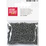 Bohemiska rocaillep�rlor 2,5 mm, 20 g, silver svart