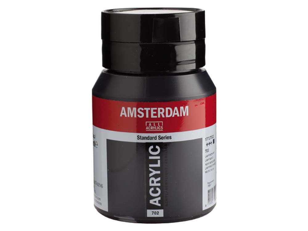 Amsterdam Akrylmaling 500 ml - Lampesort - Akrylfarver, Kunstnerfarver