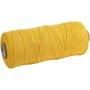 Makramésnor tynd 1 mm 315 m Gul - 1 nøgle Makramésnor tynd 1 mm 315 m Gul - 1 nøgle