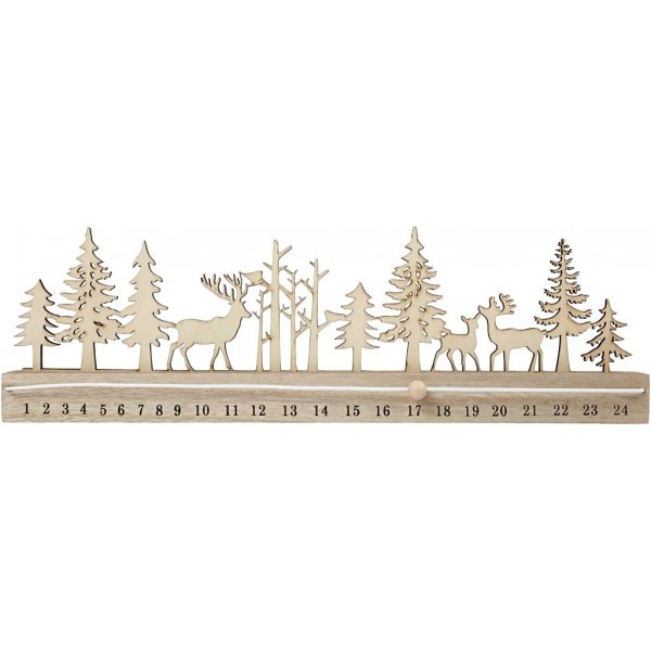 Julkalender - silhuett - nedräkning Julkalender - silhuett - nedräkning