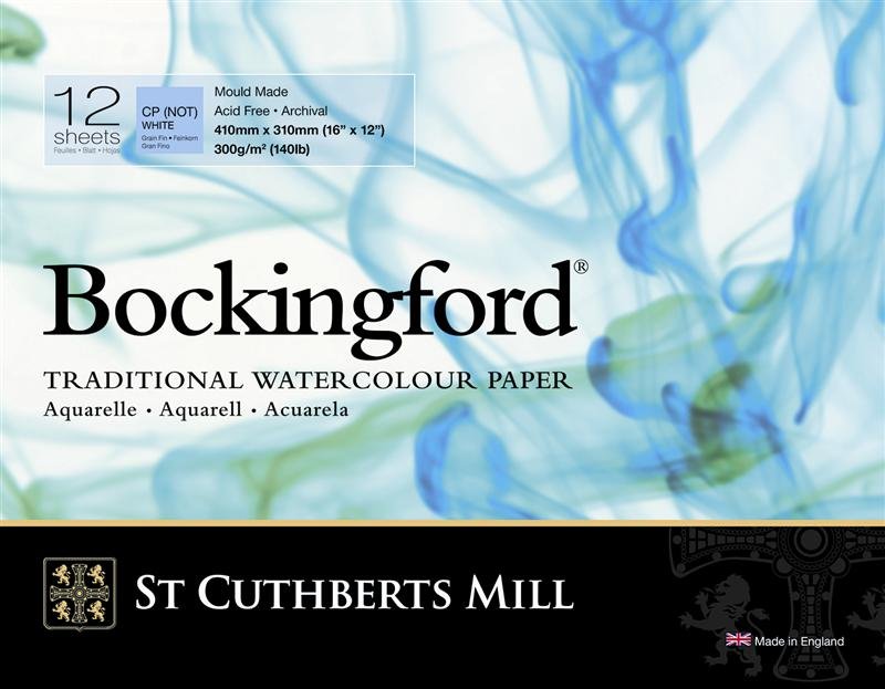 Akvarellblock Bockingford 300 G - 410 x 310 mm Not - Akvarellpapper, Block
