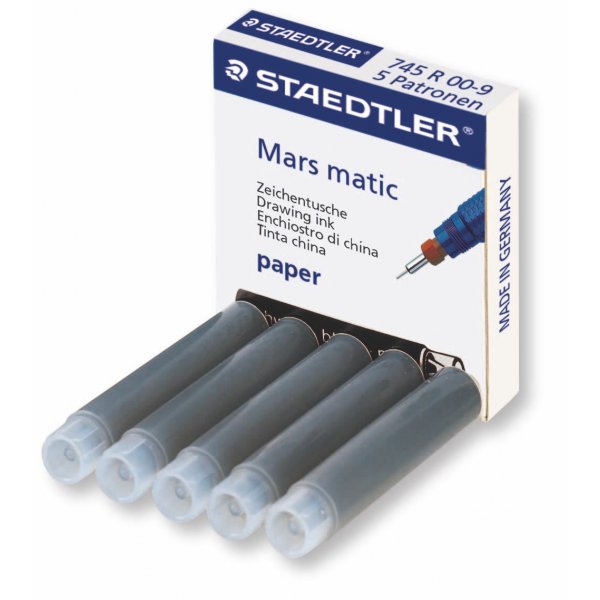 Teknisk markr Patron 0,9 ml - Sort
