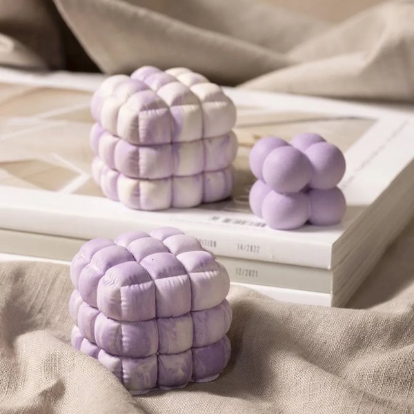 Silikonform - Kub med bubblor Silikonform - Kub med bubblor