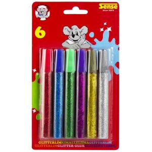 Glitterlim Sense - 6 f�rger