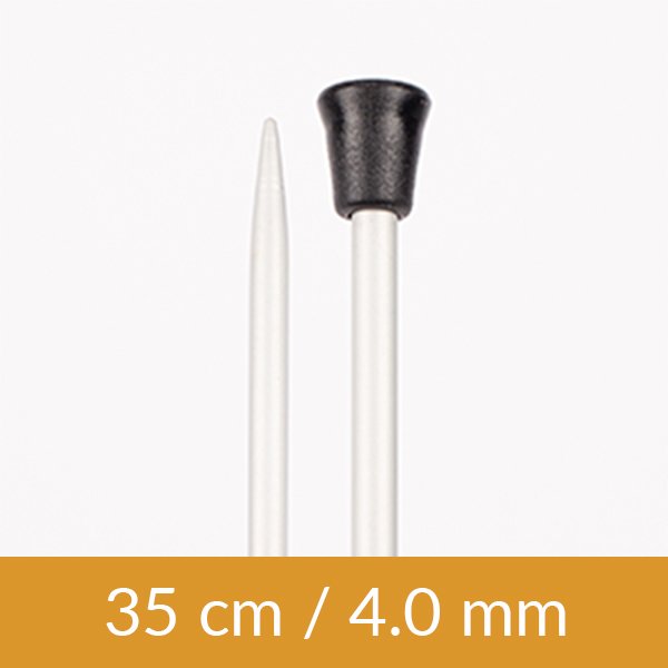 Ändstickor - Aluminium - 35cm 4.00mm / 13.8in US 6 - Ändstickor, Stickor, Stickning, Sticka & virka