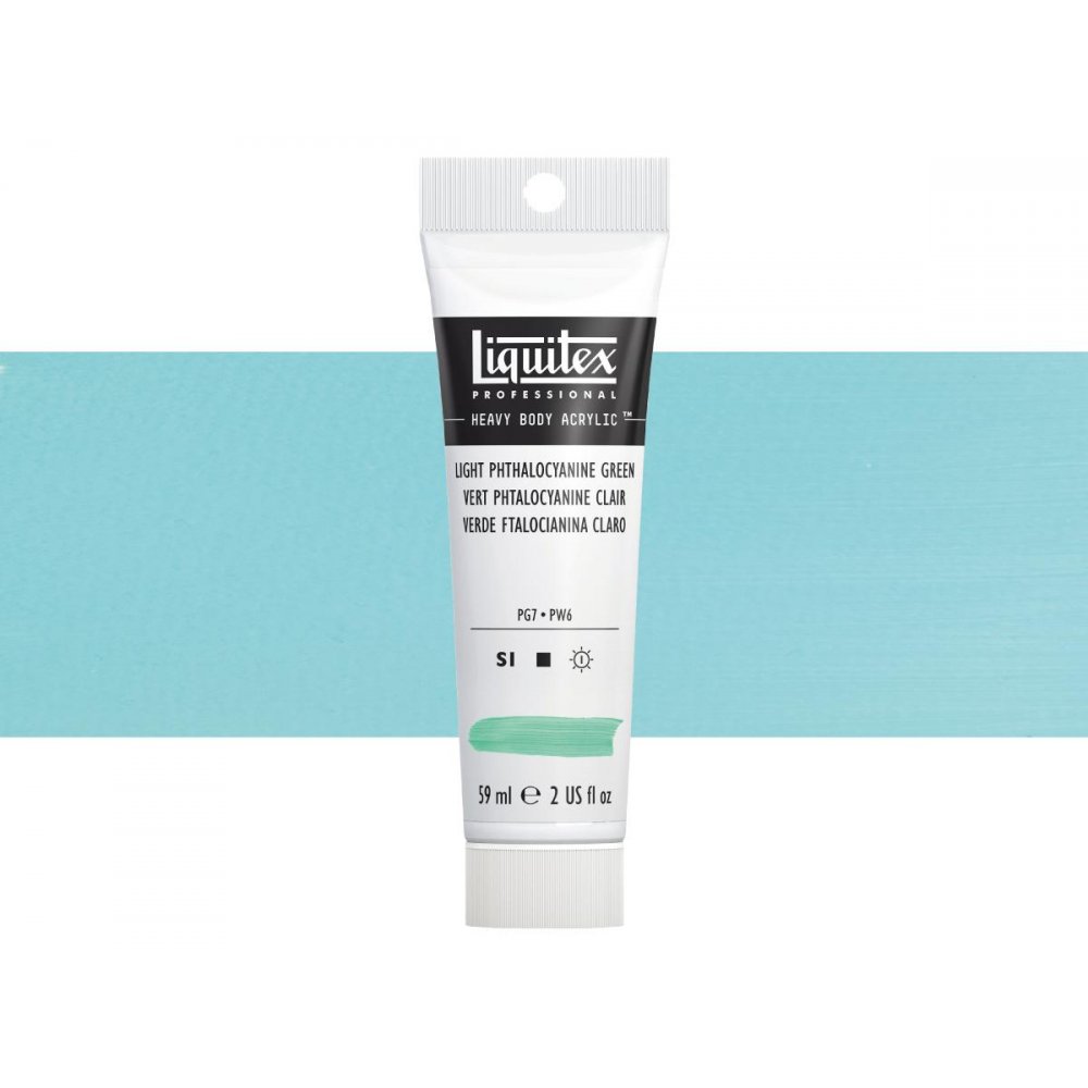 Akrylfärg - Liquitex Heavy Body - Light Phthalo Green - Akrylfärger, Konstnärsfärger
