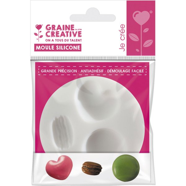 Mini silikonform för macarons, Ø 7 cm Mini silikonform för macarons, Ø 7 cm