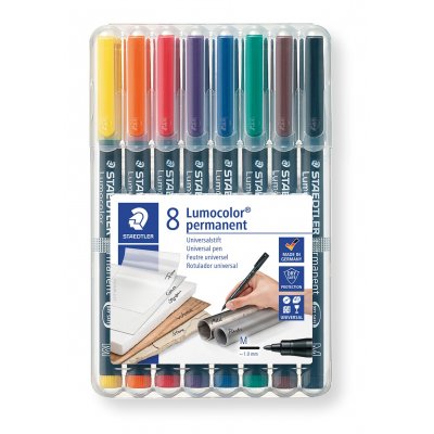 OH Penna Lumocolor Permanent 1 mm - 8 pennor