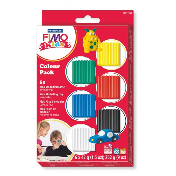 Modellera Fimo Kids Färgpaket - Färgblandning 1 Modellera Fimo Kids Färgpaket - Färgblandning 1