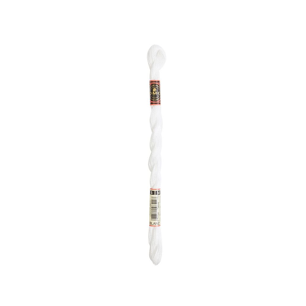 DMC Pearl Cotton Art. 115/5, Blanc - Broderigarn, Garn, Sticka & virka