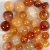 Agatperler lysebrune 10x10-15x6 mm - 28 stk. Agatperler lysebrune 10x10-15x6 mm - 28 stk.