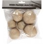 Julkulor av papier-mach - 6 st