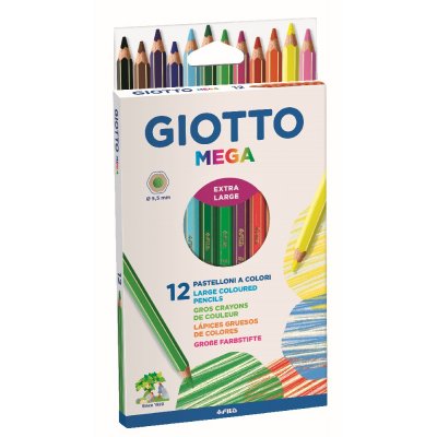 Farveblyanter Giotto Mega - 12-pak