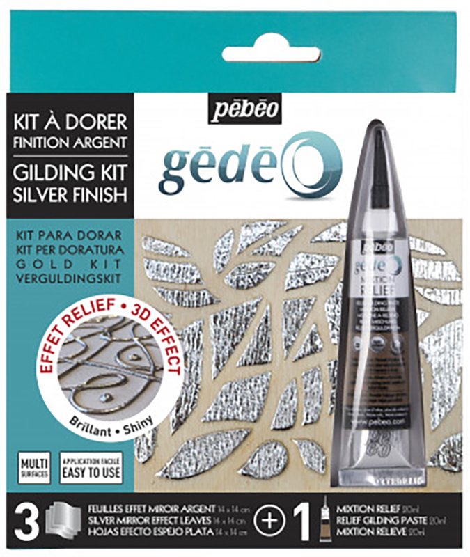 Forgyldning - Pebeo Forgyldning - Sølv - Bladguld, Folie & metaldekoration, Dekorationmateriale, Hobbymateriale, Håndværk