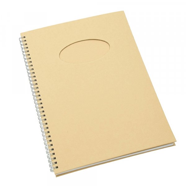 Skriveblok A4/30 x 21, 5 cm - Brun 60 ark Oval
