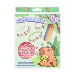 Armbandset capybara - 3 armband med berlocker