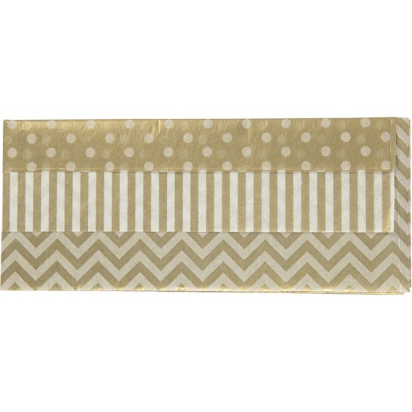 Silkespapper - guld - 50 x 70 cm - 17 g -6 ark Silkespapper - guld - 50 x 70 cm - 17 g -6 ark