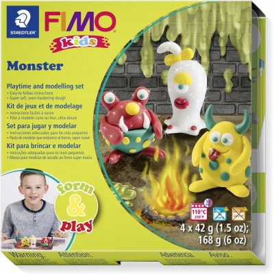 Modellervoksst Fimo Kids Form & Play - Monster