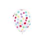 Konfettiballonger med cirklar 30 cm mix - 6-pack Konfettiballonger med cirklar 30 cm mix - 6-pack
