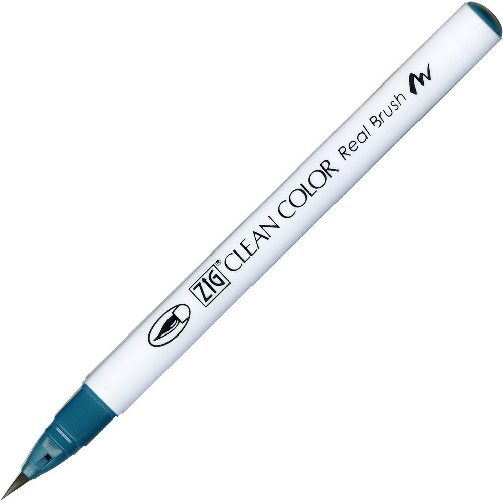 Penselpen ZIG Clean Color Real Brush - Persian Green (033) - Penselpenne, Penne, Penne, kridt & tusch