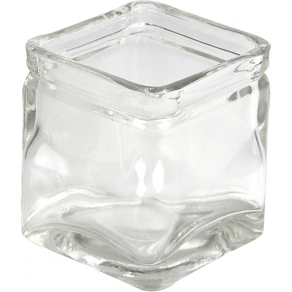 Fyrkantiga värmeljushållare - 5,5 x 5,5 cm - 12 st Fyrkantiga värmeljushållare - 5,5 x 5,5 cm - 12 st