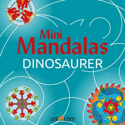 Malebog Mandalas Mini - Dinosaurer