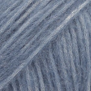 DROPS Air Uni Color garn - 50g - Jeans blå DROPS Air Uni Color garn - 50g - Jeans blå