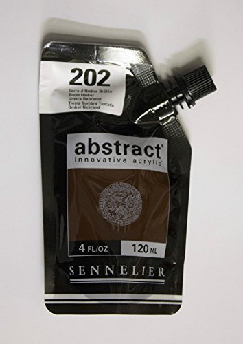 Akrylfärg Sennelier Abstract 120ml - Burnt Umber (202) - Akrylfärger, Konstnärsfärger