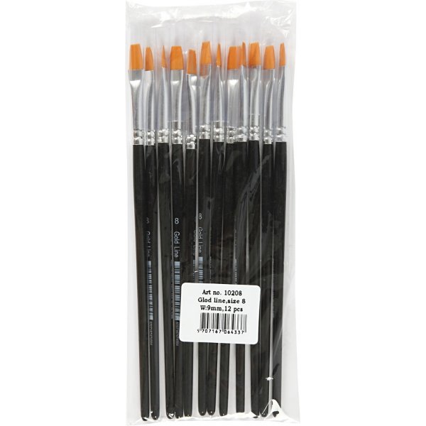 Gold Line b�rster - nr. 8 - tallerken - 12 stk