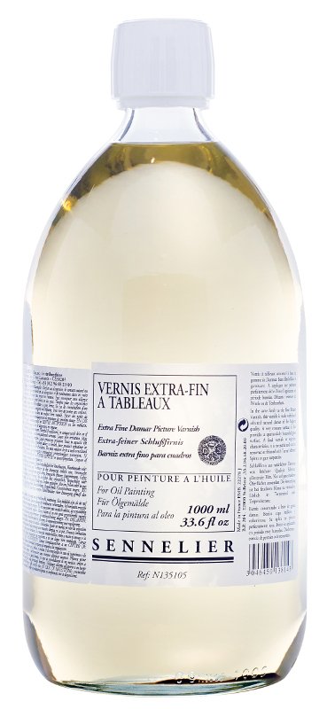Fernis Sennelier 1 Liter - Extra Fine Painting Varnish Damar - Medium til oliemaling, Malermedium, Fernis og kunstner medier til kunstmaling