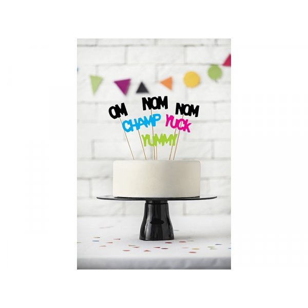 Cupcakesdekorationer med texter - 6 st Cupcakesdekorationer med texter - 6 st