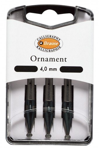 Bandzug 4.0 mm, 3 st/ask - Kalligrafistift, Kalligrafi, Pennor, kritor & tusch