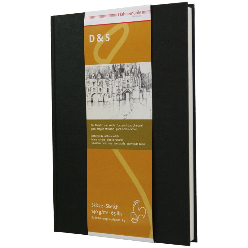 Hardcover skitsebog Hahnemühle D&S 140 g - A4 P - Skitseblok, Blok