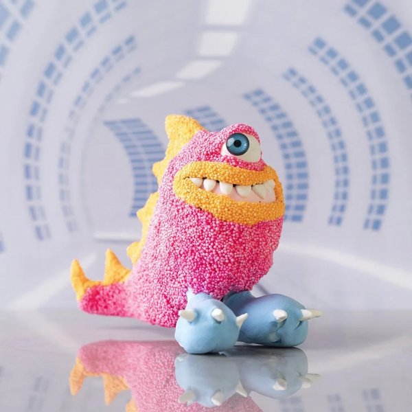 Mini DIY Kit Modellera, neonrosa, Monster Freddy Mini DIY Kit Modellera, neonrosa, Monster Freddy