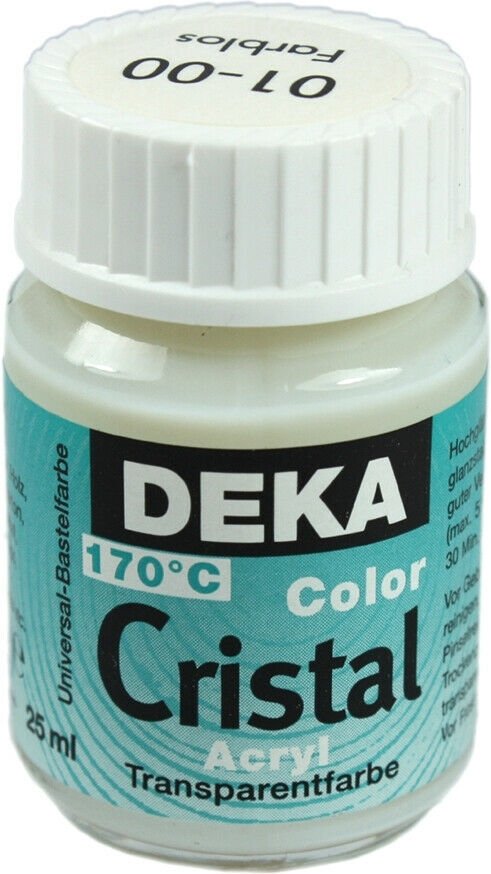 Glasfärg ColorCristal 25ml - Farblos (0100) - Glasfärger, Hobbyfärg