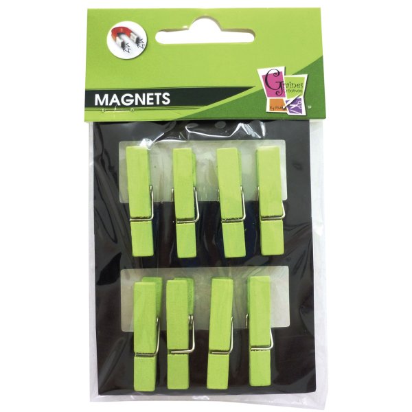 Magnetiska klädnypor, 35 mm, 8-pack Magnetiska klädnypor, 35 mm, 8-pack