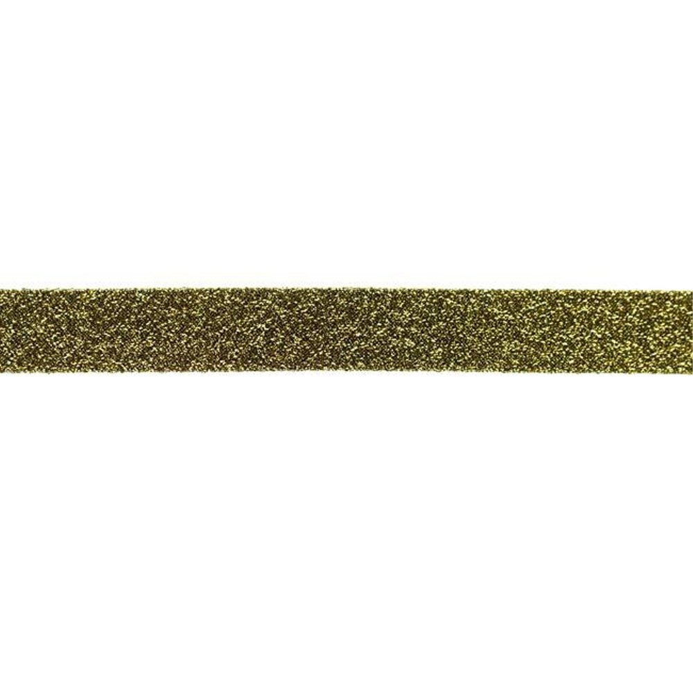Bias Glitterbånd 2 cm - Mørk Guld - Dekorationsbånd - Øvrige, Bånd & dekorationsbånd, Tekstilbånd & snor
