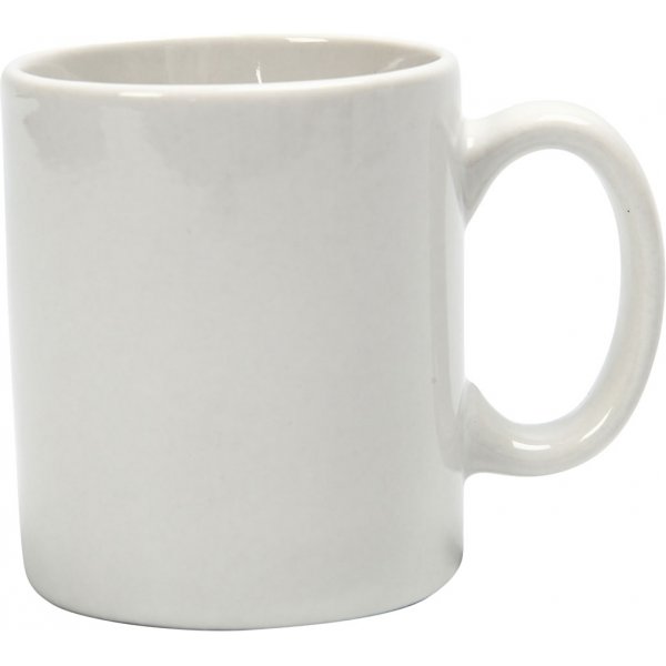 Muggar - vit - H7 cm - Ø6 cm Muggar - vit - H7 cm - Ø6 cm