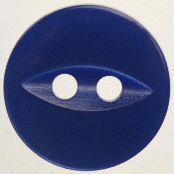 Knapp Rund 2-hl 16 mm 6st - Mrkbl med ga