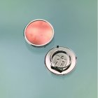 Sjalsclip fr emaljering  36 mm - silverfrgad rund