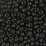 Rocaillepärlor matta frozen 4 mm Svart 25 g Rocaillepärlor matta frozen 4 mm Svart 25 g