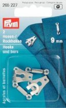 Byx- & kjolhakar silverfärg 9 mm 2 st Byx- & kjolhakar silverfärg 9 mm 2 st