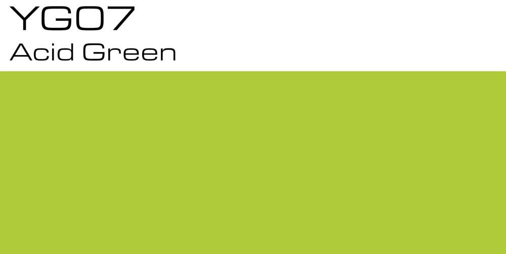 Copic Marker - YG07 - Acid Green - Tuschpenne, Penne, Penne, kridt & tusch